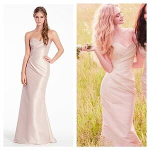 Jim Hjelm Strapless Blush Color Dress Gown